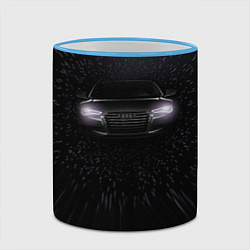 Кружка 3D Audi, цвет: 3D-небесно-голубой кант — фото 2