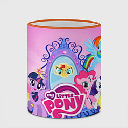 Кружка 3D My Little Pony, цвет: 3D-оранжевый кант — фото 2