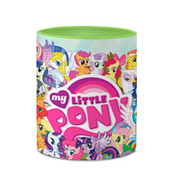 Кружка 3D My Little Pony, цвет: 3D-белый + светло-зеленый — фото 2