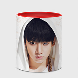 Кружка 3D Jeon Jung Kook, цвет: 3D-белый + красный — фото 2