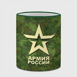 Кружка 3D Армия России, цвет: 3D-зеленый кант — фото 2