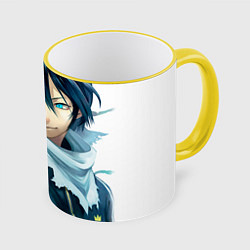 Кружка 3D Бездомный бог, цвет: 3D-желтый кант