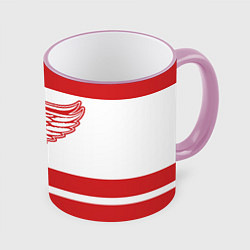 Кружка 3D Detroit Red Wings, цвет: 3D-розовый кант