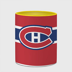 Кружка 3D Montreal Canadiens, цвет: 3D-белый + желтый — фото 2