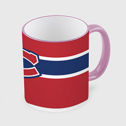 Кружка 3D Montreal Canadiens, цвет: 3D-розовый кант