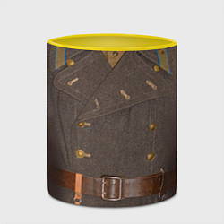 Кружка 3D Шинель, цвет: 3D-белый + желтый — фото 2