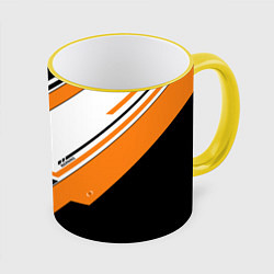 Кружка 3D CS:GO Asiimov, цвет: 3D-желтый кант