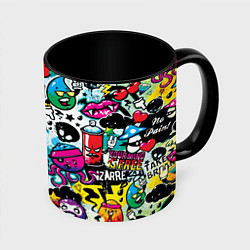 Кружка 3D Bombing, цвет: 3D-белый + черный