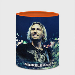 Кружка 3D Nickelback: Chad Kroeger, цвет: 3D-белый + оранжевый — фото 2
