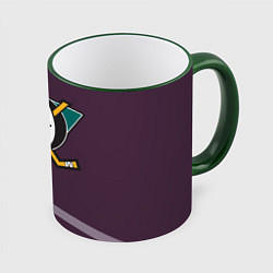 Кружка 3D Anaheim Ducks Selanne, цвет: 3D-зеленый кант