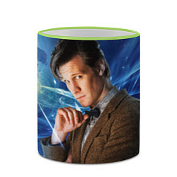 Кружка 3D 11th Doctor Who, цвет: 3D-светло-зеленый кант — фото 2