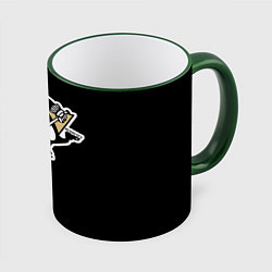 Кружка 3D Pittsburgh Penguins: Malkin, цвет: 3D-зеленый кант