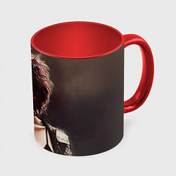 Кружка 3D Марла с сигаретой, цвет: 3D-белый + красный