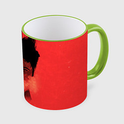 Кружка 3D Norton: White & Red, цвет: 3D-светло-зеленый кант