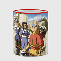 Кружка 3D Легенда об Аанге, цвет: 3D-красный кант — фото 2