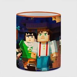 Кружка 3D Minecraft Men's, цвет: 3D-оранжевый кант — фото 2