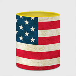 Кружка 3D США, цвет: 3D-белый + желтый — фото 2