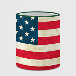 Кружка 3D США, цвет: 3D-зеленый кант — фото 2