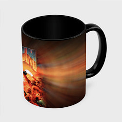 Кружка 3D DOOM: 1993, цвет: 3D-белый + черный