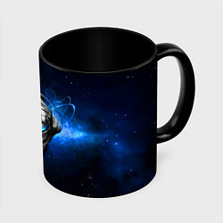 Кружка 3D Pirate Station: Blue Space, цвет: 3D-белый + черный