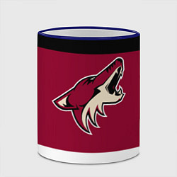 Кружка 3D Arizona Coyotes, цвет: 3D-синий кант — фото 2