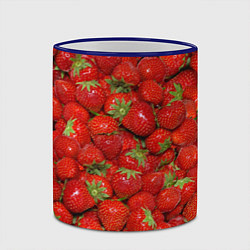 Кружка 3D Клубнички, цвет: 3D-синий кант — фото 2