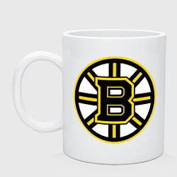 Кружка керамическая Boston Bruins, цвет: белый