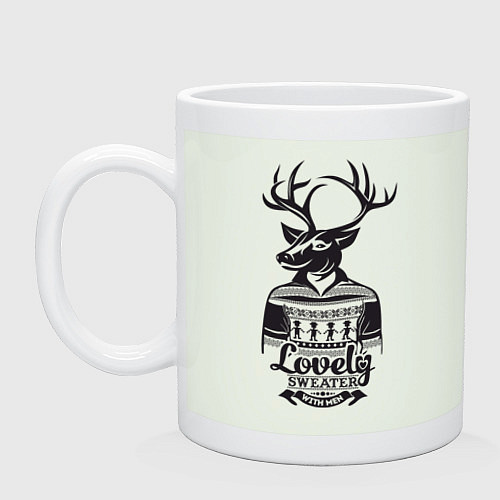 Кружка Lovely Sweater: with men / Фосфор – фото 1