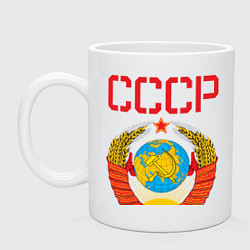 Кружка керамическая Сделано в СССР, цвет: белый