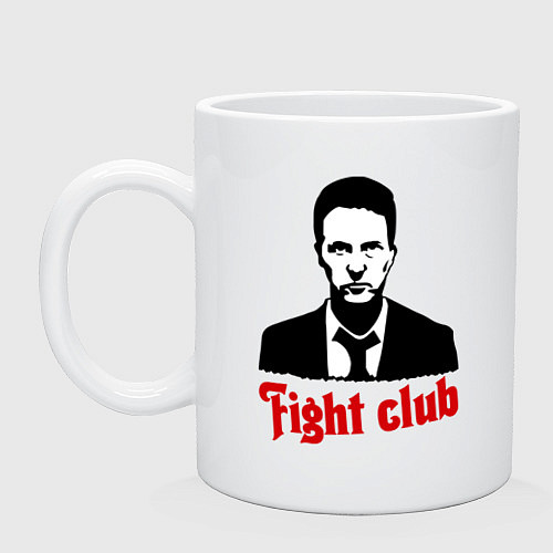 Кружка Fight Club: Edward Norton / Белый – фото 1