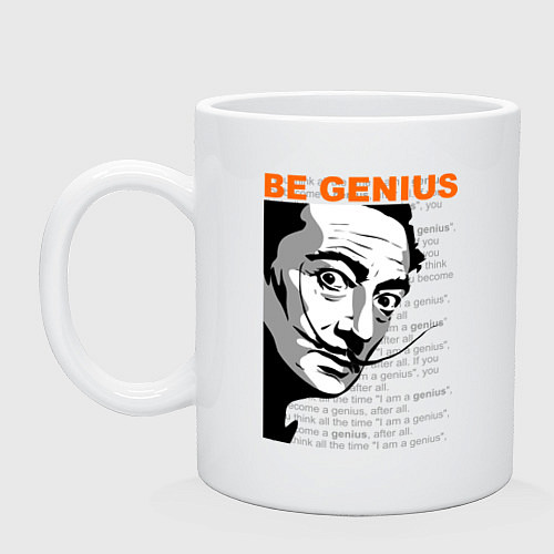 Кружка Dali: Be Genius / Белый – фото 1