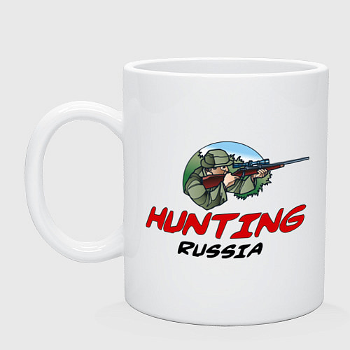 Кружка Hunting Russia / Белый – фото 1