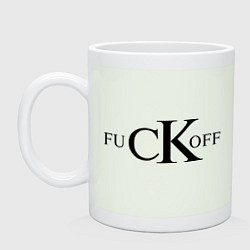 Кружка керамическая FuCKoff, цвет: фосфор