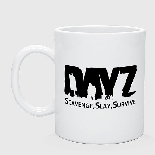 Кружка DayZ: Slay Survive / Белый – фото 1