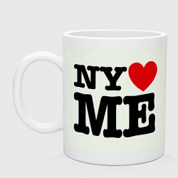 Кружка керамическая Ny love me, цвет: фосфор