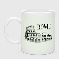 Кружка керамическая Rome Coliseum, цвет: фосфор