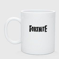 Кружка керамическая Fortnite Logo, цвет: белый