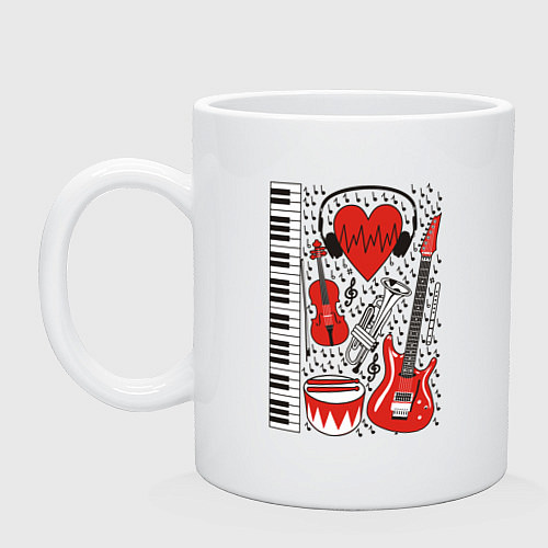 Кружка Истинный меломан / Белый – фото 1