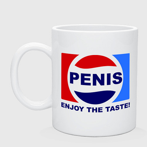 Кружка Penis. Enjoy the taste / Белый – фото 1