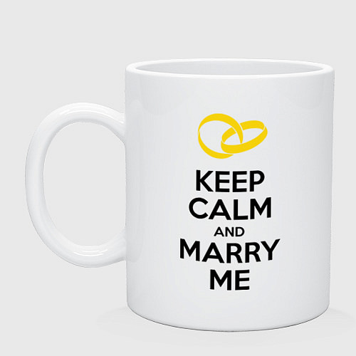 Кружка Keep Calm & Marry Me / Белый – фото 1