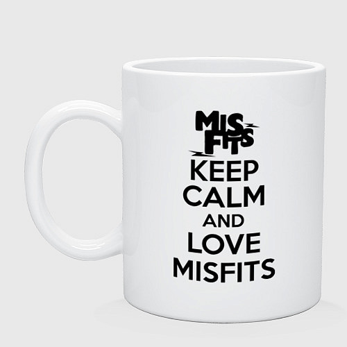 Кружка Keep Calm & Love Misfits / Белый – фото 1