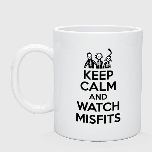 Кружка Keep Calm & Watch misfits / Белый – фото 1