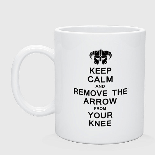 Кружка Keep Calm & Remove The Arow / Белый – фото 1