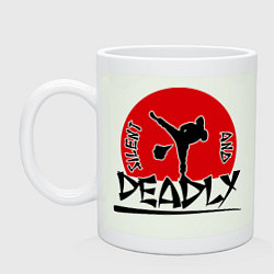 Кружка керамическая Silent & Deadly, цвет: фосфор