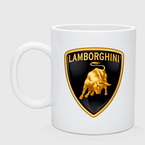 Кружка Lamborghini logo / Белый – фото 1