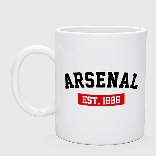 Кружка FC Arsenal Est. 1886 / Белый – фото 1