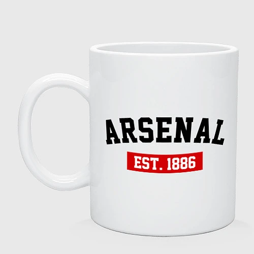 Кружка FC Arsenal Est. 1886 / Белый – фото 1
