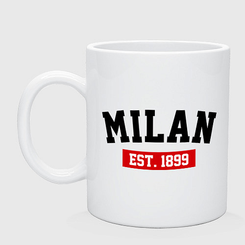 Кружка FC Milan Est. 1899 / Белый – фото 1