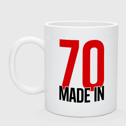 Кружка Made in 70s / Белый – фото 1