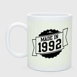 Кружка керамическая Made in 1992, цвет: фосфор